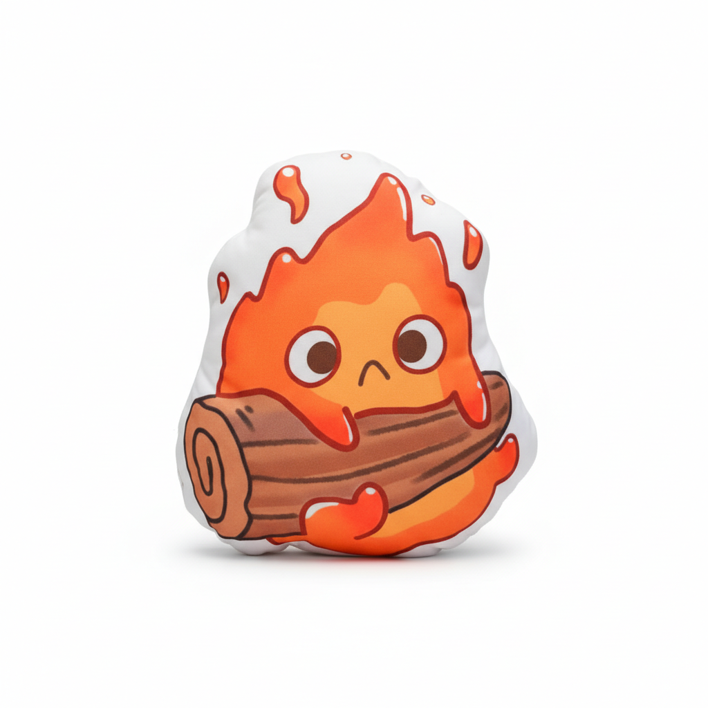 Фігурна подушка Кальцифер / Calcifer - Мандрівний замок Хаула / Howls Moving Castle 30x40 см — превʼю 1
