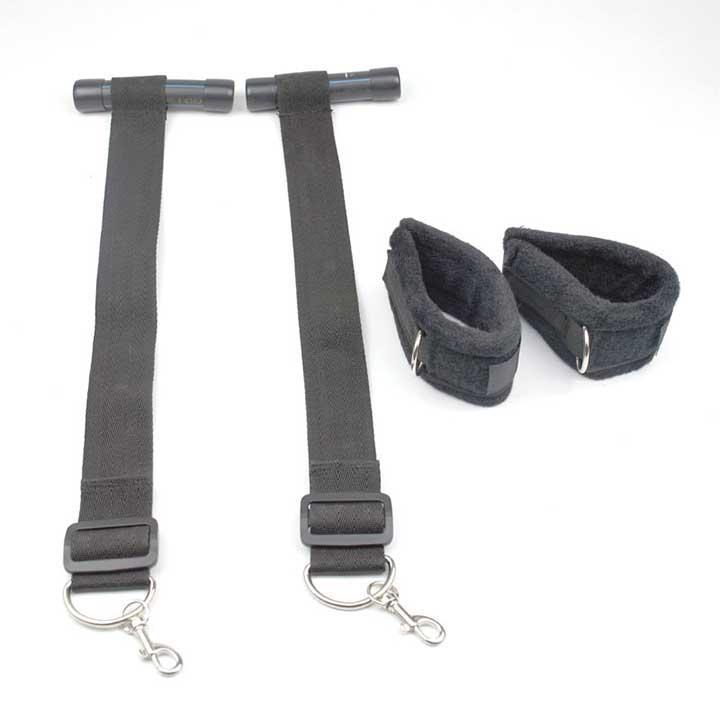 Підвіски для дверей Sportsheets Door Jam Cuffs для сексу One size Чорний