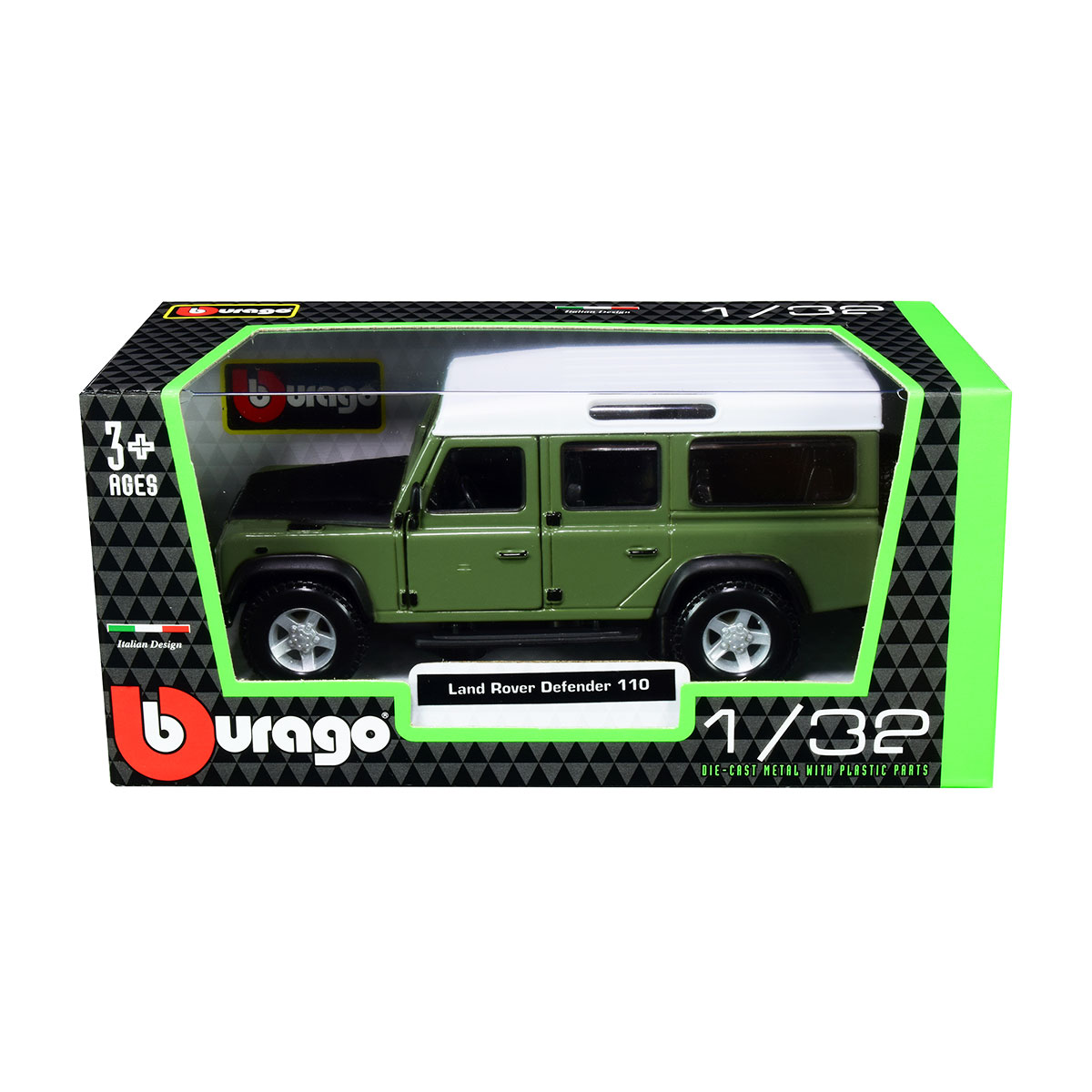 Автомодель Land Rover Defender 110 Bburago 1:32 металева — превʼю 2