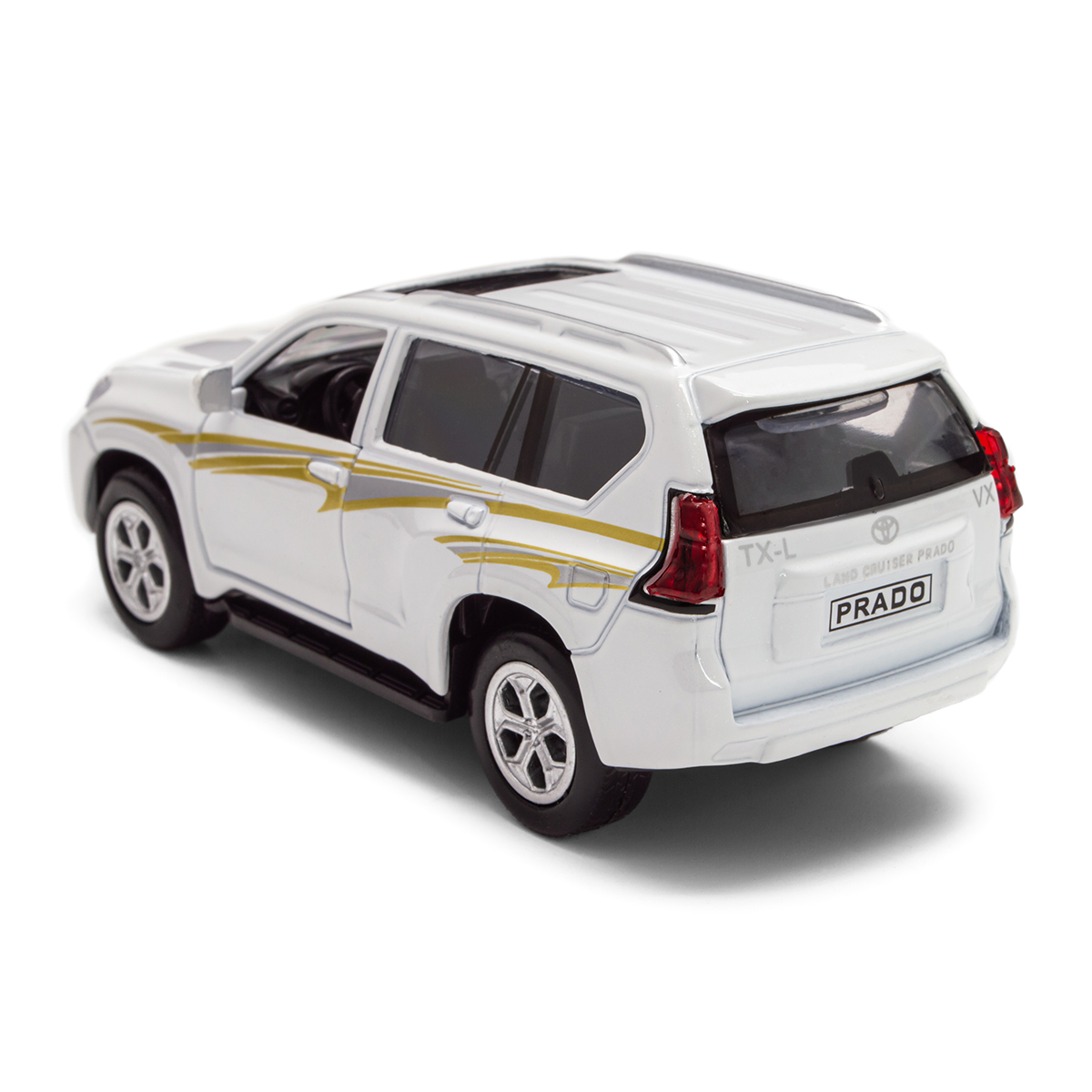 Автомодель Toyota Prado металева 1:40 Біла — превʼю 9
