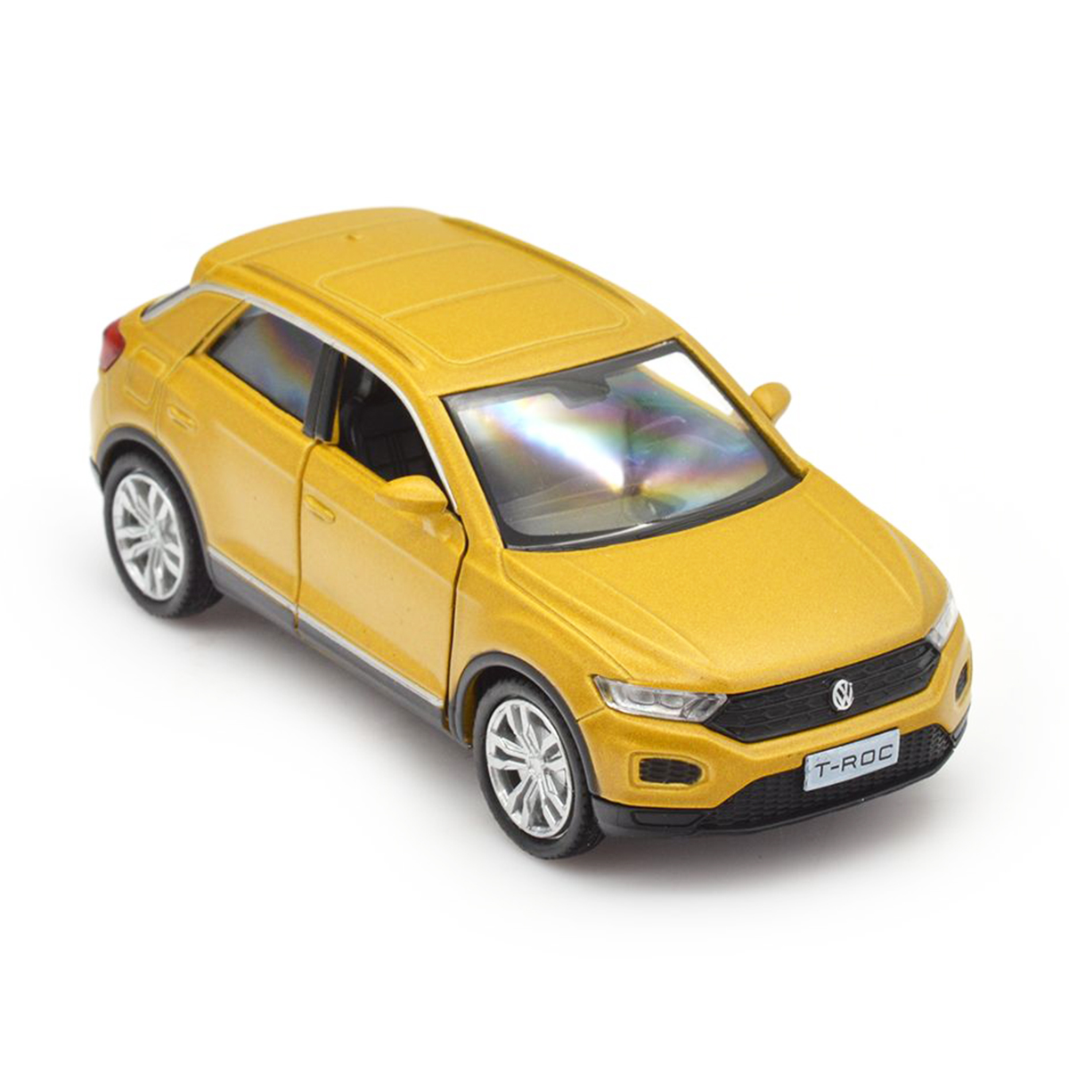 Автомодель Volkswagen T-Roc 2017 Techno Drive 1:32 металева Золотиста — превʼю 8