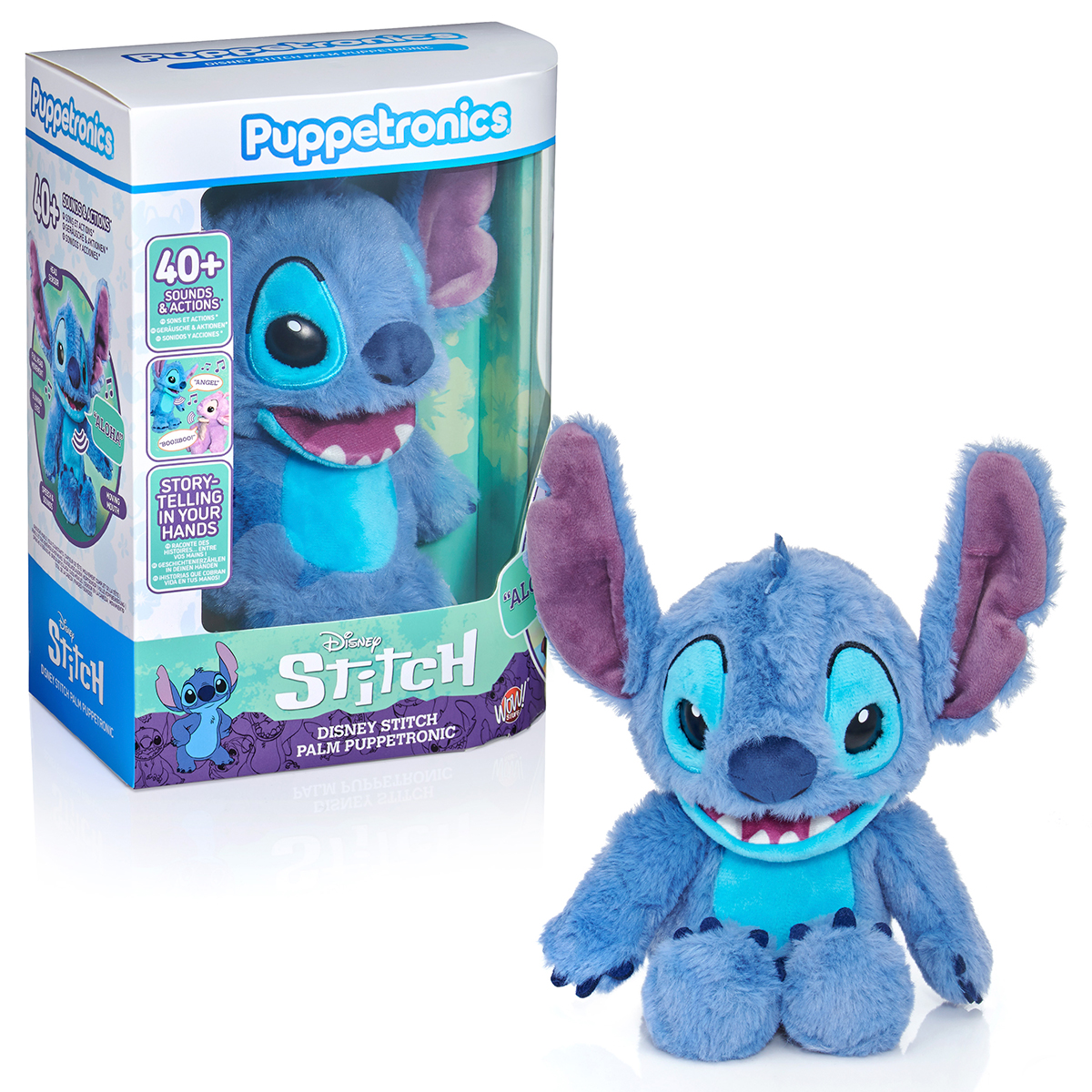 М'яка іграшка Puppetronic by Real FX Palm – Стіч (Stitch) – Disney