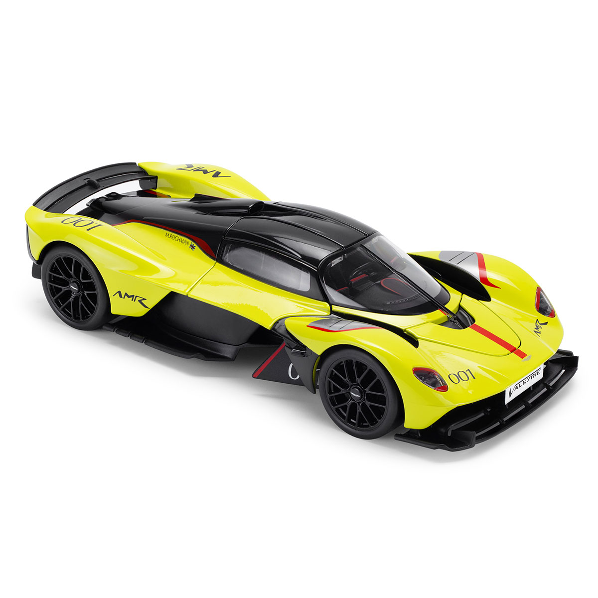 Автомодель Aston Martin Valkyrie Techno Drive 1:18 Жовта металева — превʼю 9