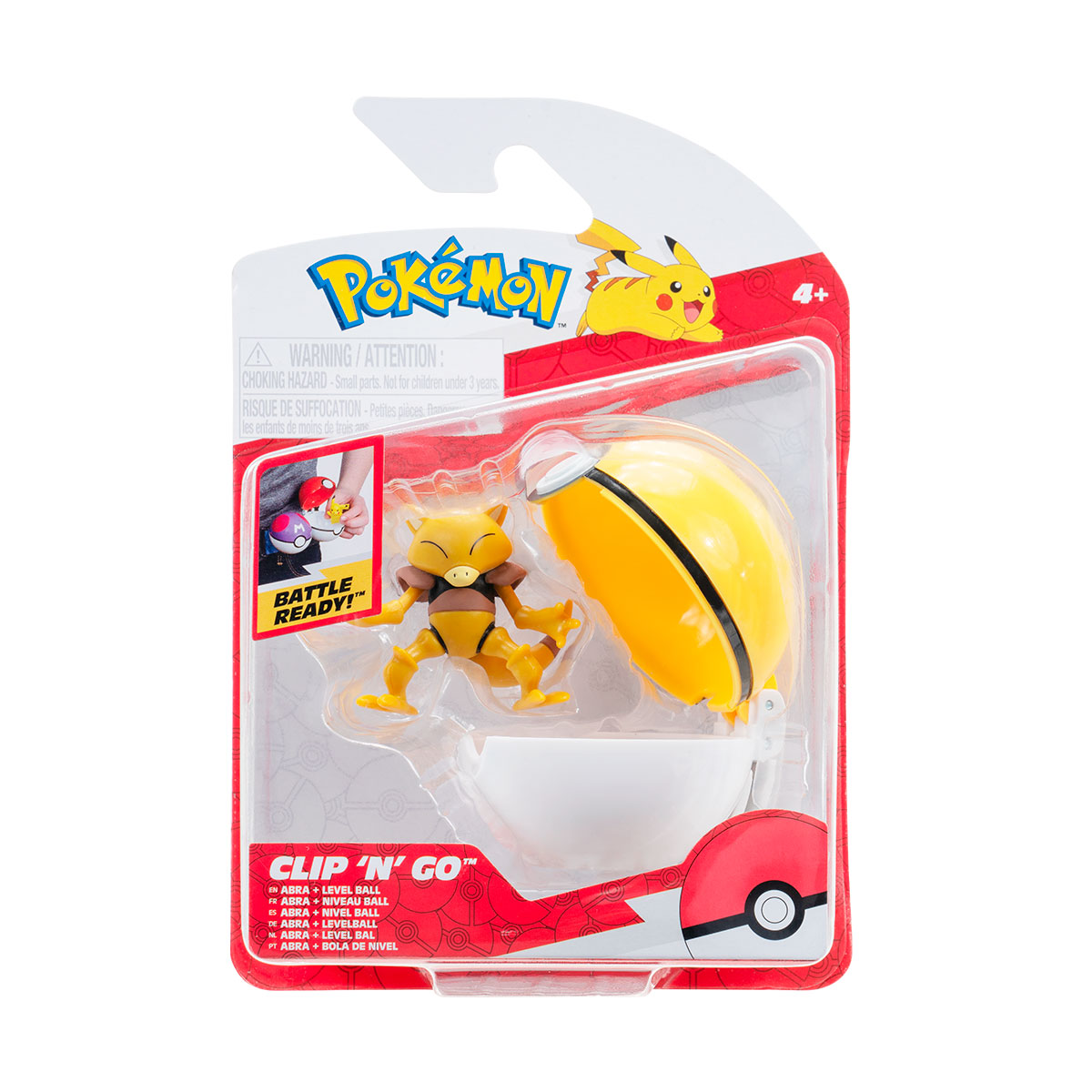 Ігровий набір Pokemon W16 Абра з покеболом Jazwares 5 см фігурка Жовтий — превʼю 1