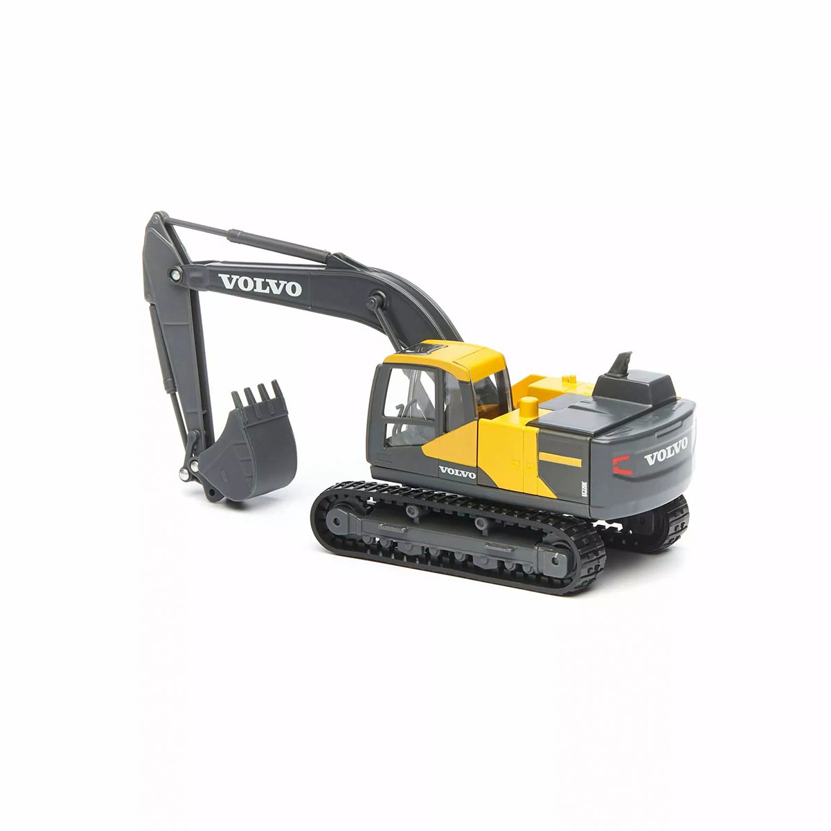 Екскаватор Bburago Volvo EC220E 1:50 металевий гусеничний Жовто-чорний — превʼю 4