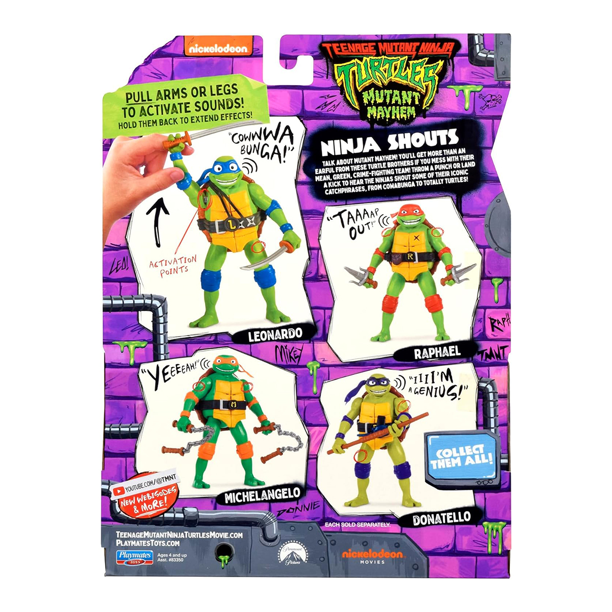 Ігрова фігурка TMNT Леонардо Mutant Mayhem зі звуком 14 см — превʼю 8