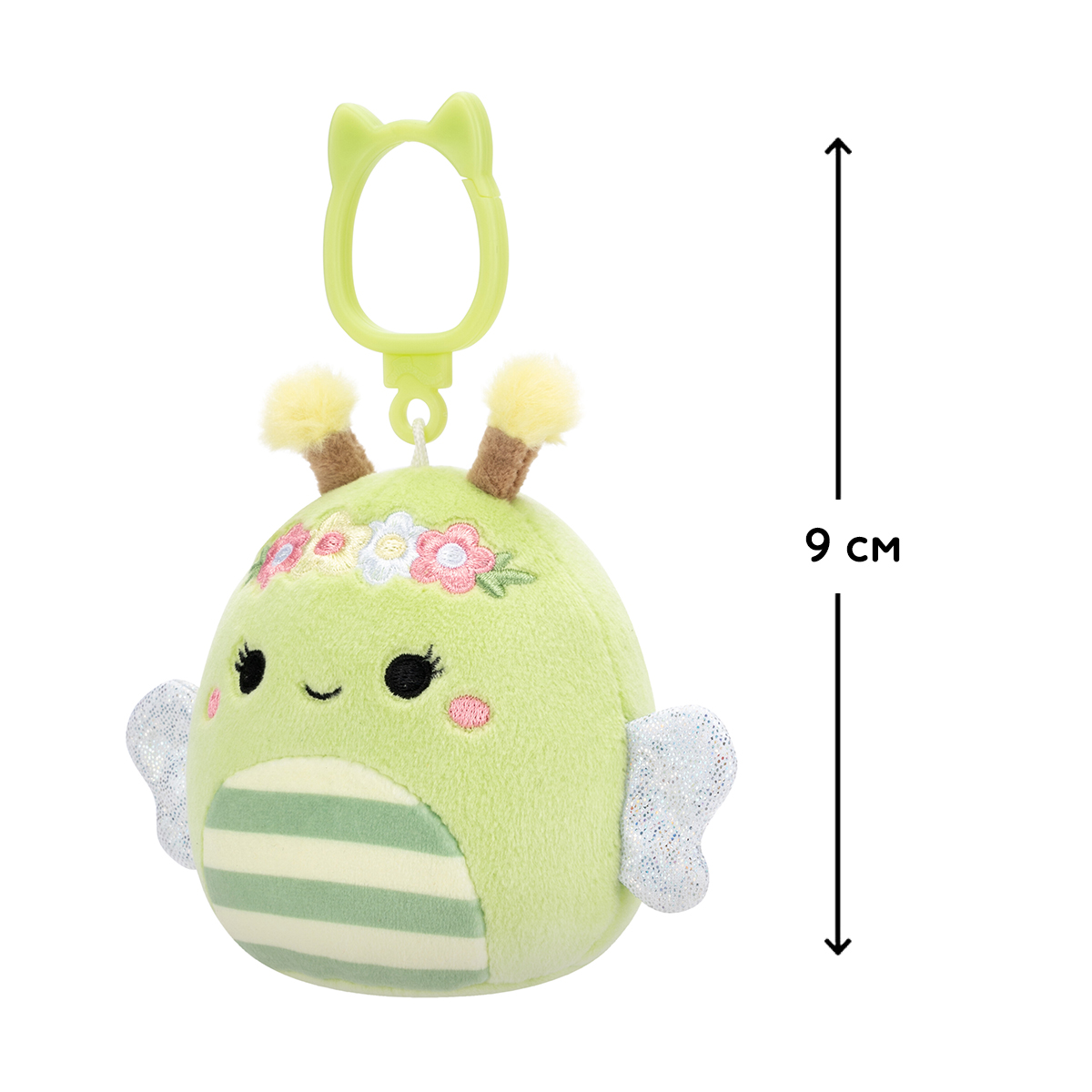 М'яка іграшка на кліпсі Squishmallows – Бджілка Сібіл (Sunny the Bee) – 9 см — превʼю 2