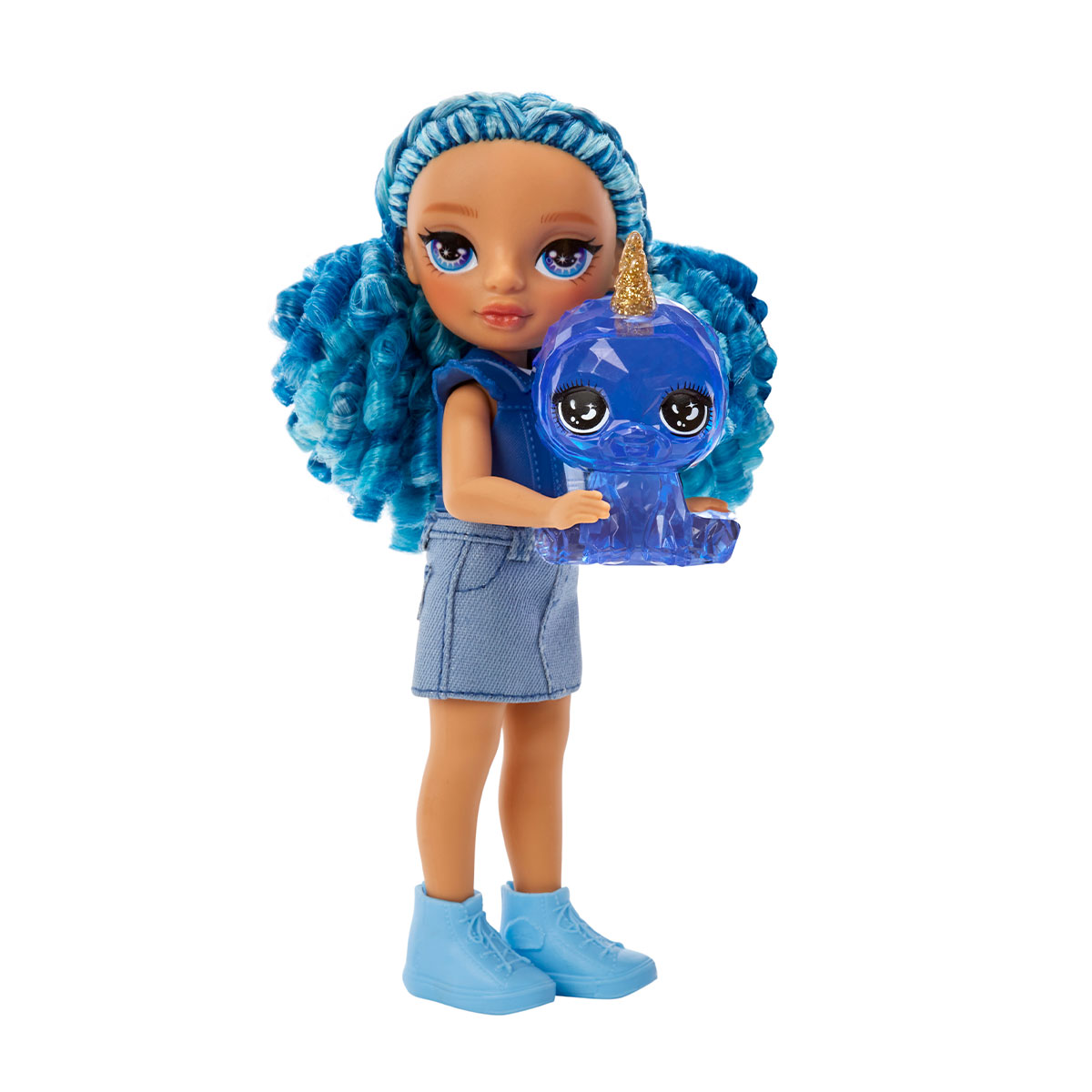 Ігровий набір лялька Rainbow High Littles Сапфіра з улюбленцем 15 cm Синій — превʼю 3