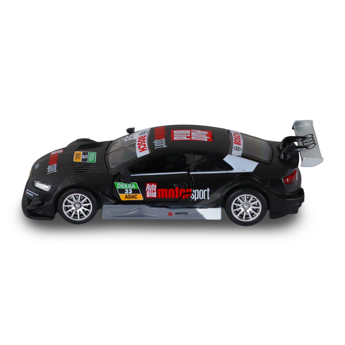 Автомодель TechnoDrive Audi RS 5 DTM 1:43 металева Чорна — превʼю 7