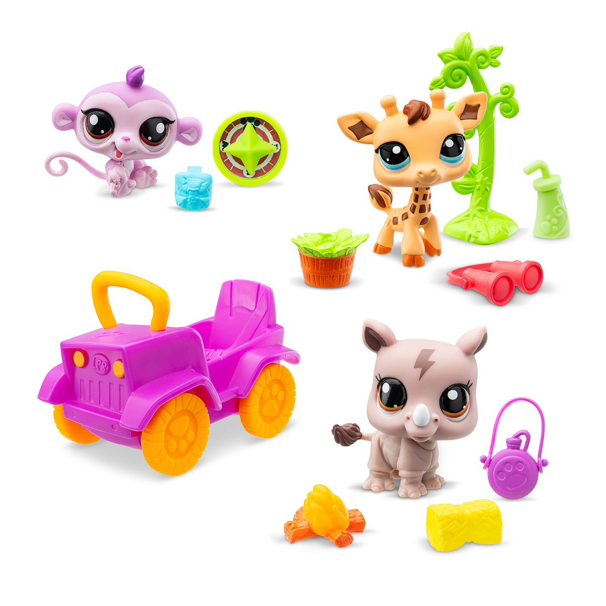Ігровий набір для дітей Сафарі Hasbro Littlest Pet Shop з трьома фігурками — превʼю 2