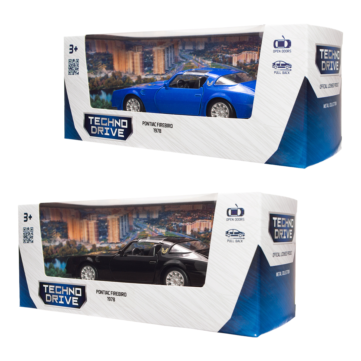 Автомодель TechnoDrive Pontiac Firebird 1978 металева 1:40 — превʼю 4