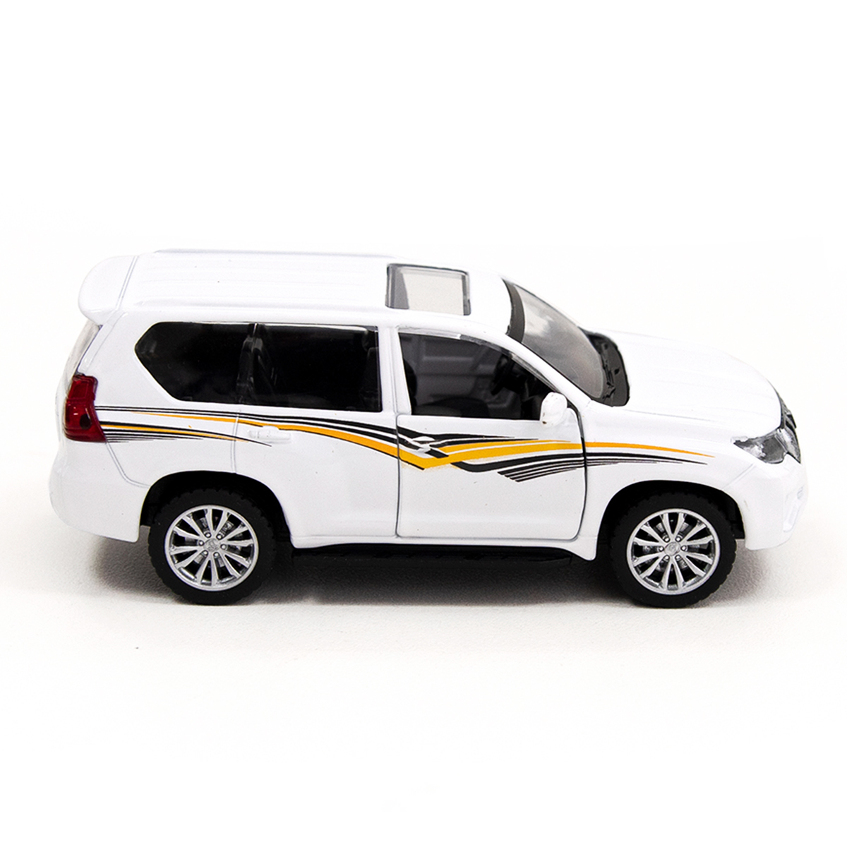 Автомодель Toyota Land Cruiser Techno Drive металева Біла — превʼю 9
