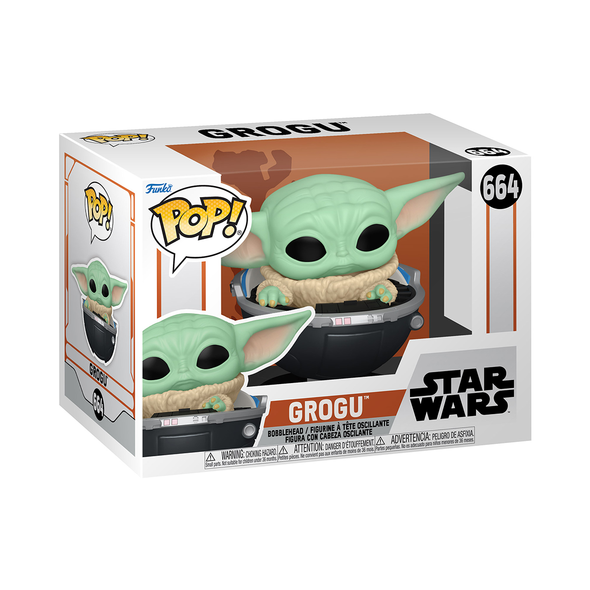 Колекційна ігрова фігурка The Mandalorian - Baby Grogu Funko Pop у візочку — превʼю 5