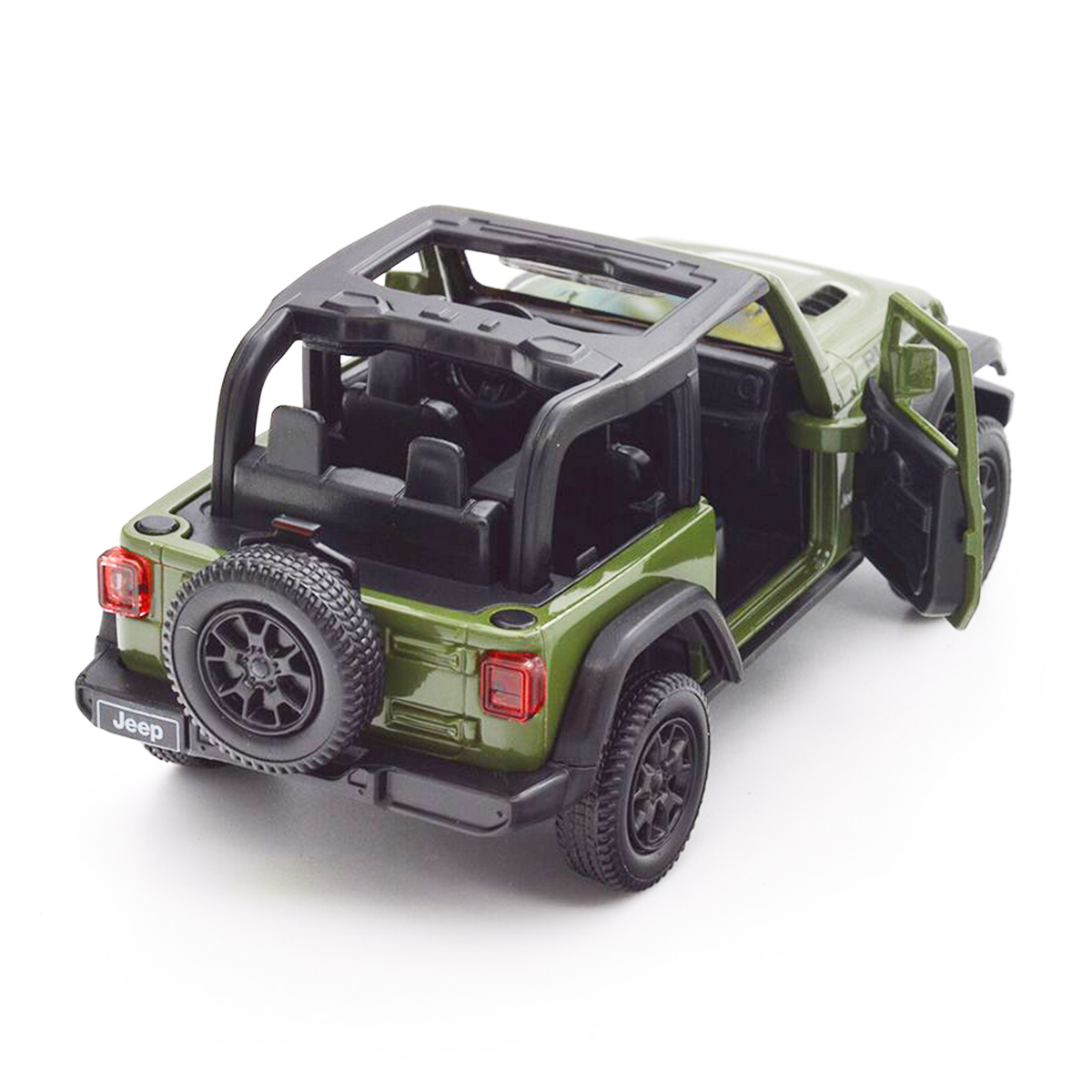 Автомодель Jeep Wrangler Rubicon 2021 Techno Drive 1:32 металева Зелена — превʼю 10