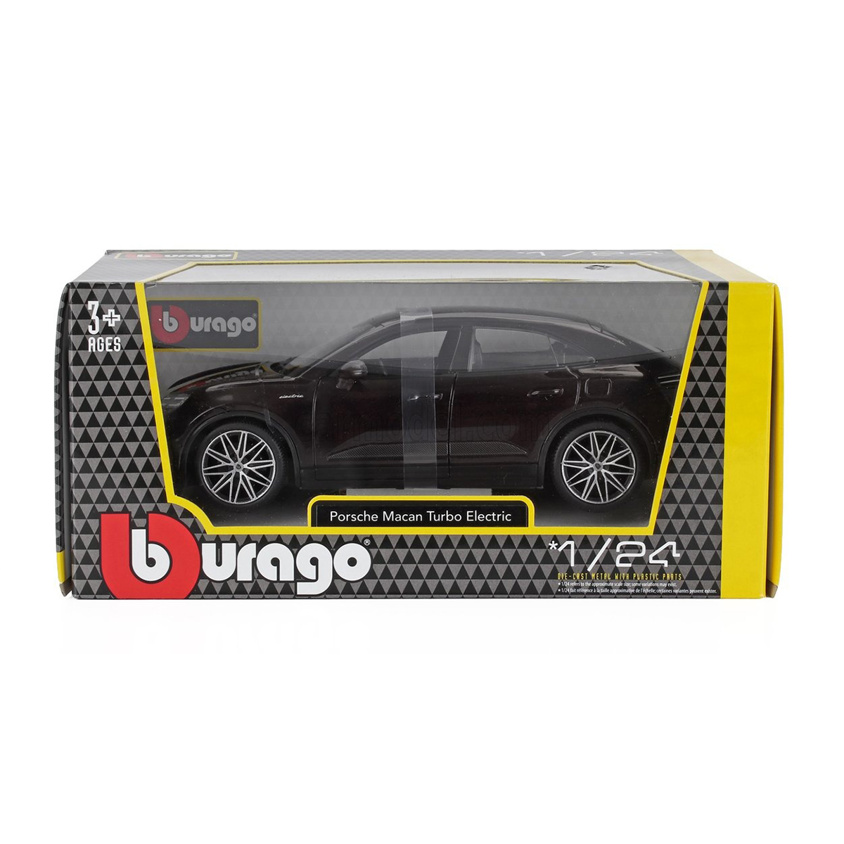 Автомодель Porsche Macan 4 Electric Bburago 1:24 Чорна — превʼю 5