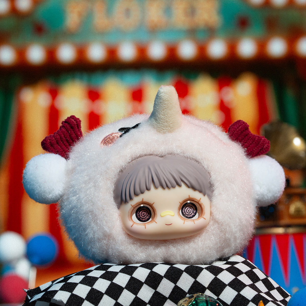 М'яка іграшка POP TOP Hi TOY – MayMei Шалений цирк – Кільце – Кольорова — превʼю 12