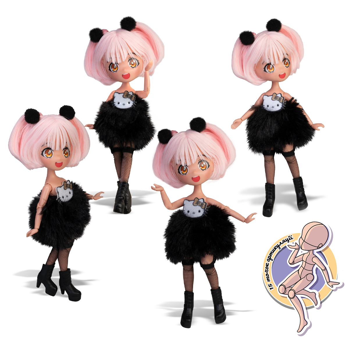 Лялька 4SF Manga Dolls Hello Kitty Золота Діва 19,5 см — превʼю 7