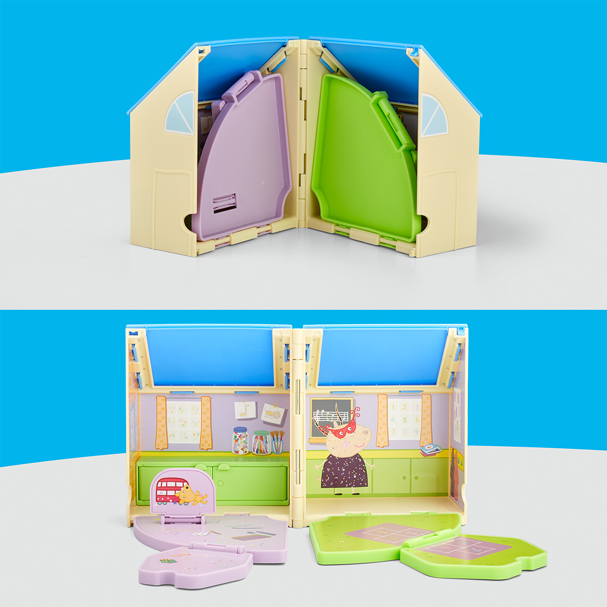 Ігровий набір дитячий садок Пеппи з фігуркою Peppa Pig Pop-Up 7.5 см Багатоколірний — превʼю 5
