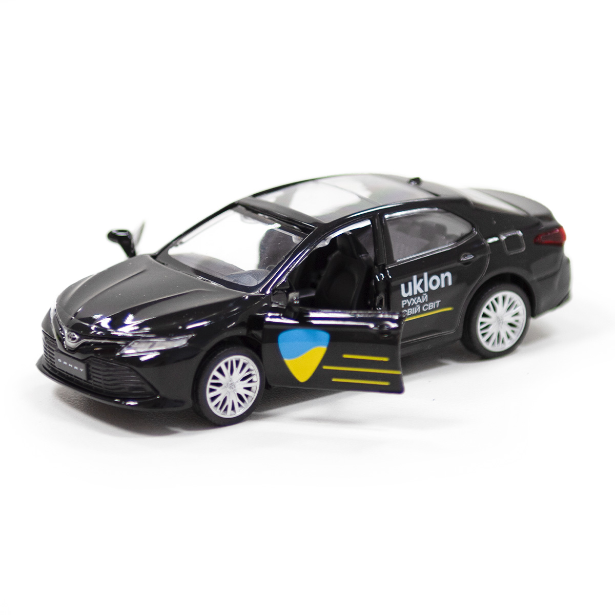 Автомодель Techno Drive Toyota Camry Uklon металева Чорна — превʼю 9