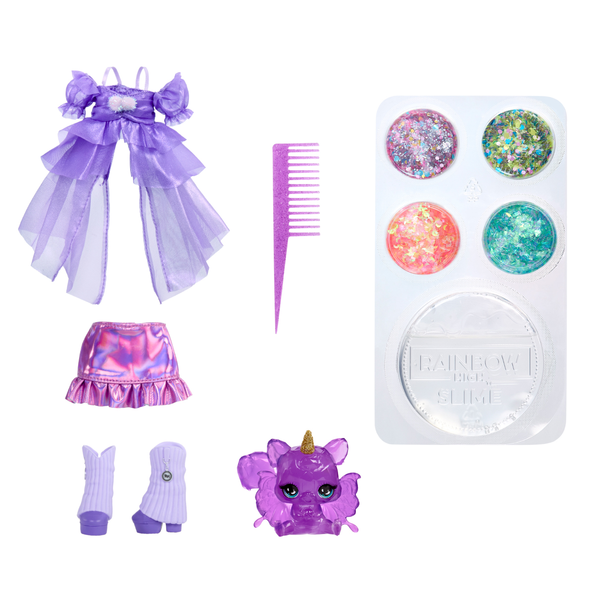 Ігровий набір лялька Rainbow High серії Rainbow Shimmers Віолетта Фіолетова — превʼю 8