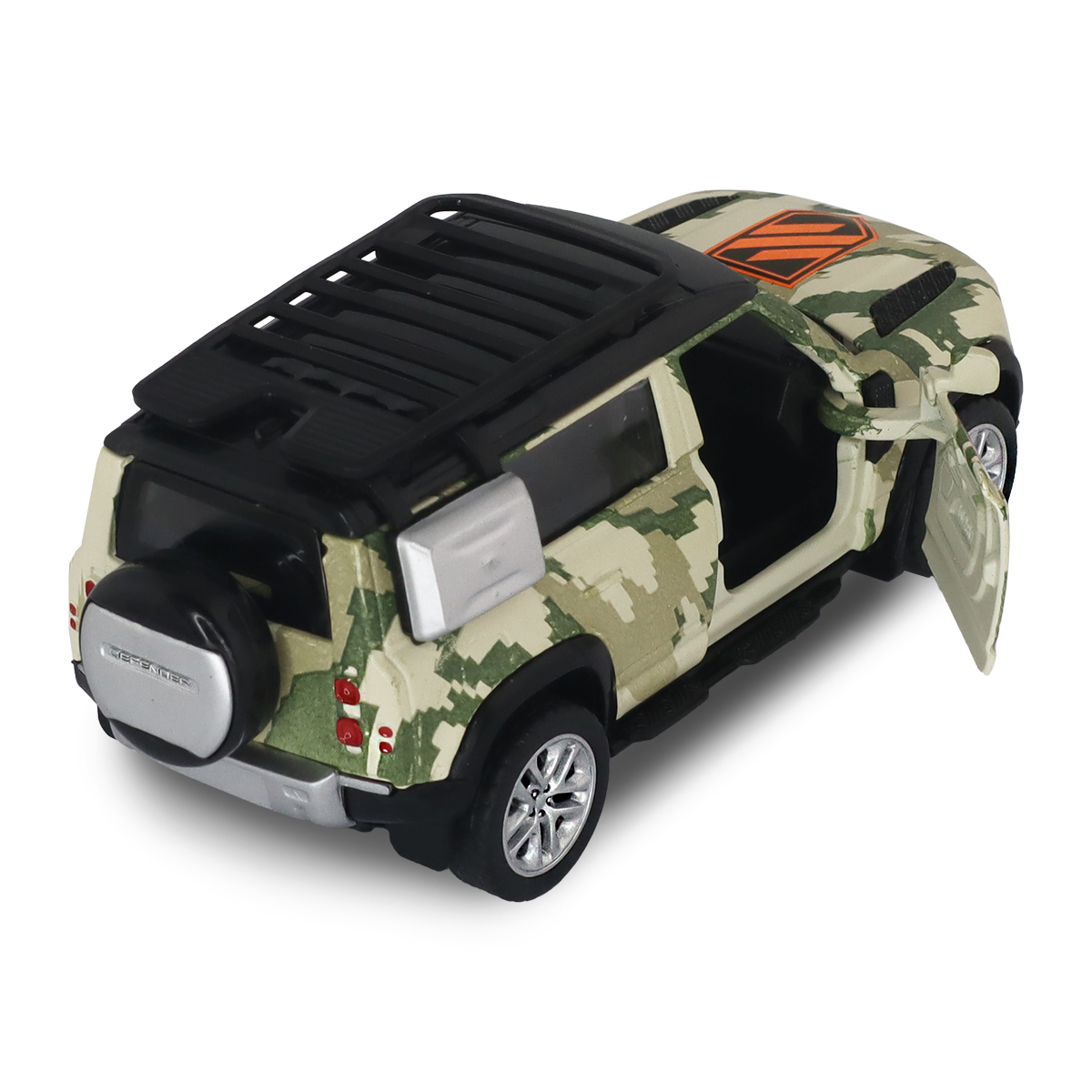 Автомодель TechnoDrive Land Rover Defender 110 3 ОШБр серії Шеврони Героїв 1:43 — превʼю 2
