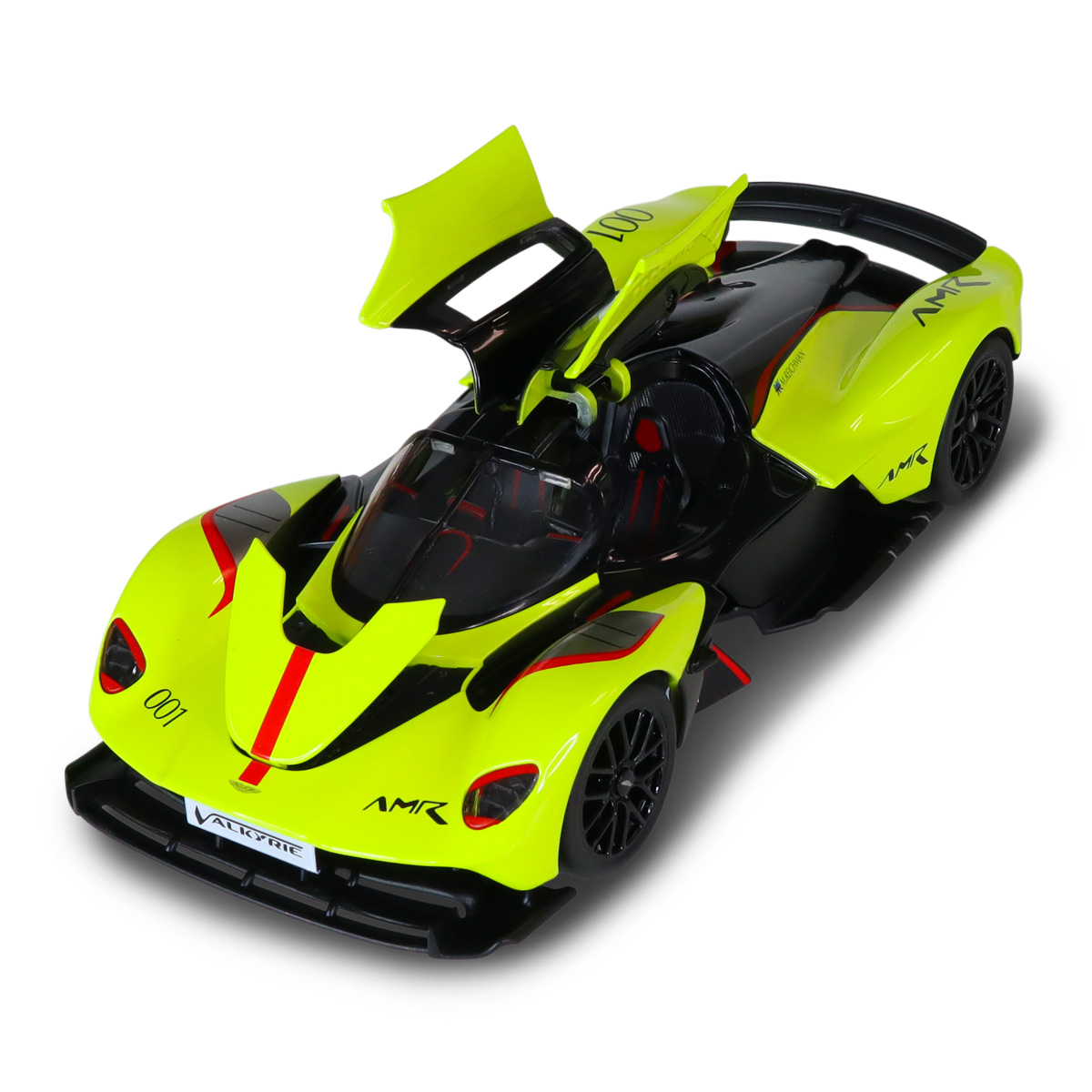 Автомодель Aston Martin Valkyrie Techno Drive 1:18 Жовта металева — превʼю 16