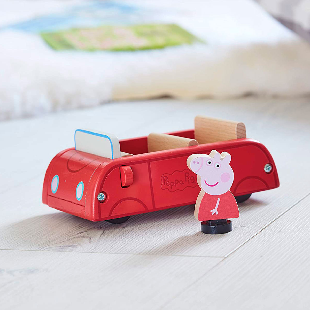 Дерев'яний ігровий набір Машина Пеппи Peppa Pig 15.3x9.7x7 см для малюків — превʼю 3