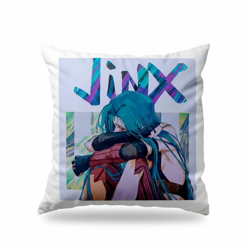 Подушка Джинкс Jinx Аркейн Arcane 35x35 см