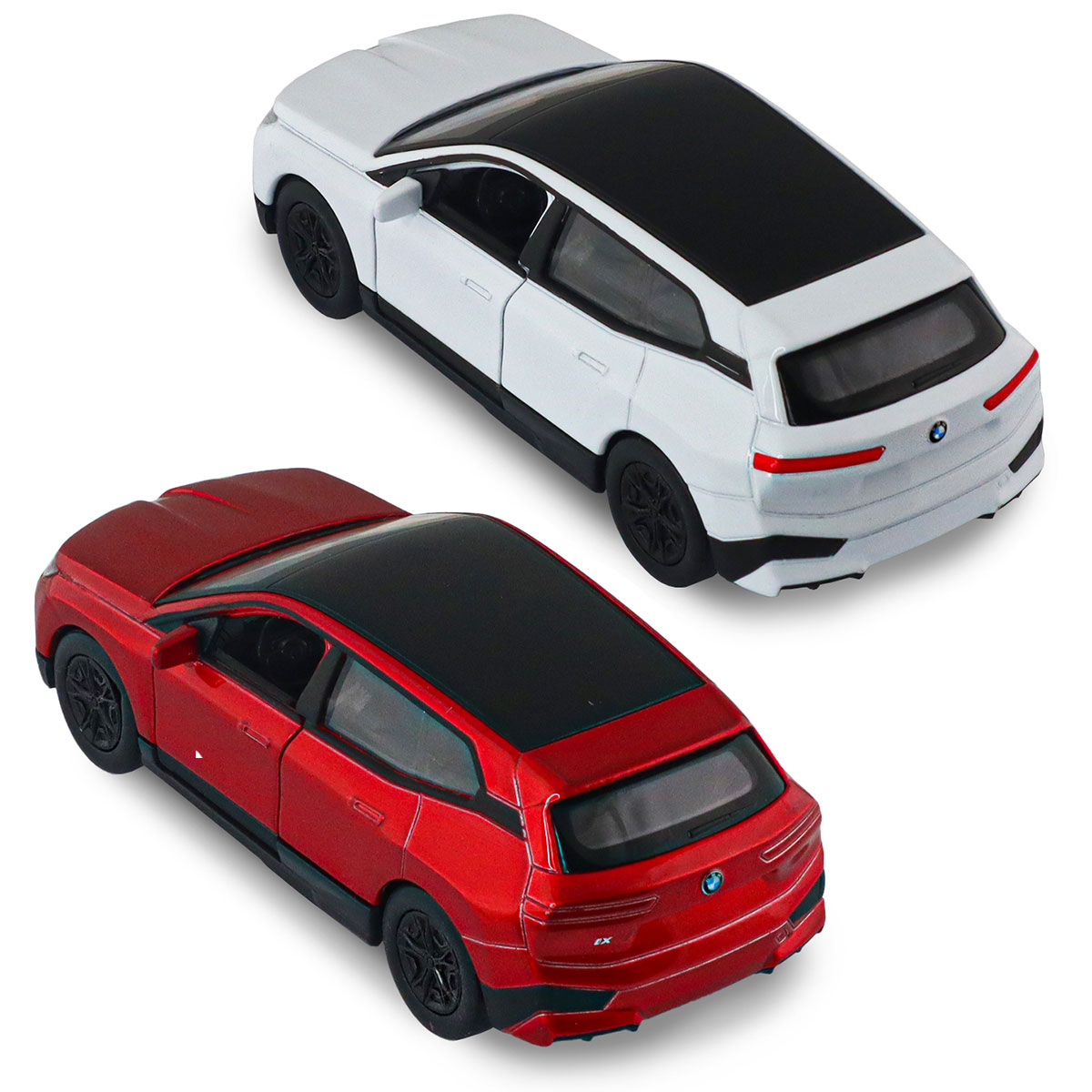 Автомодель BMW iX Techno Drive 1:43 металева з механізмом pull-back Червона — превʼю 9