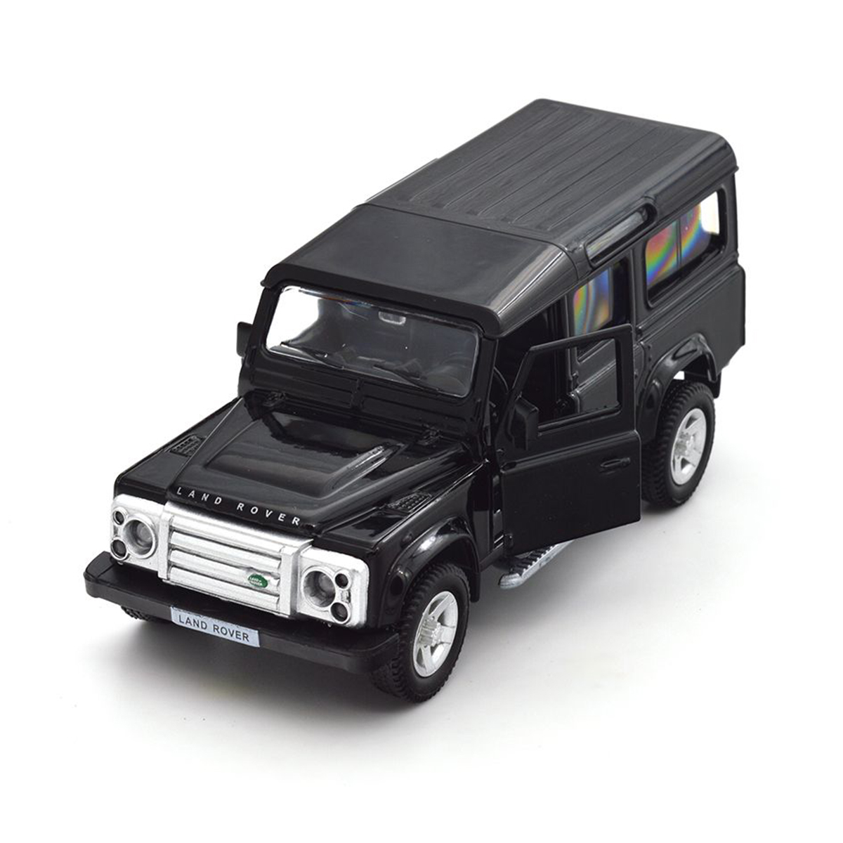 Автомодель Techno Drive Land Rover Defender 110 металева 1:32 Чорна — превʼю 9