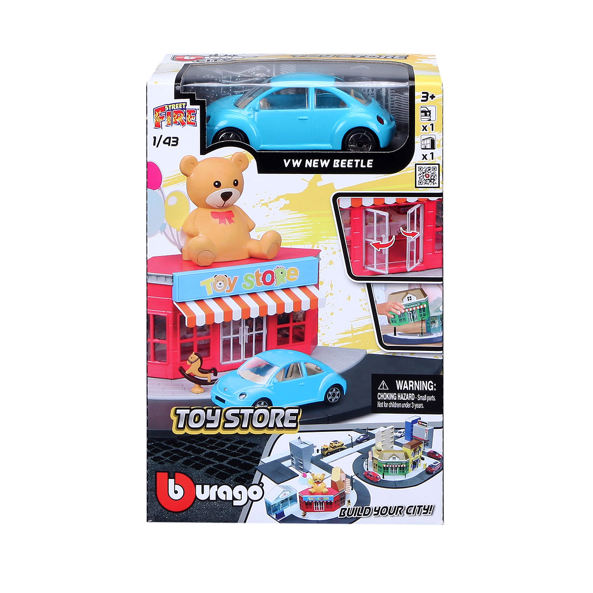 Ігровий набір Магазин іграшок Bburago City з машинкою Volkswagen 1:43 — превʼю 3