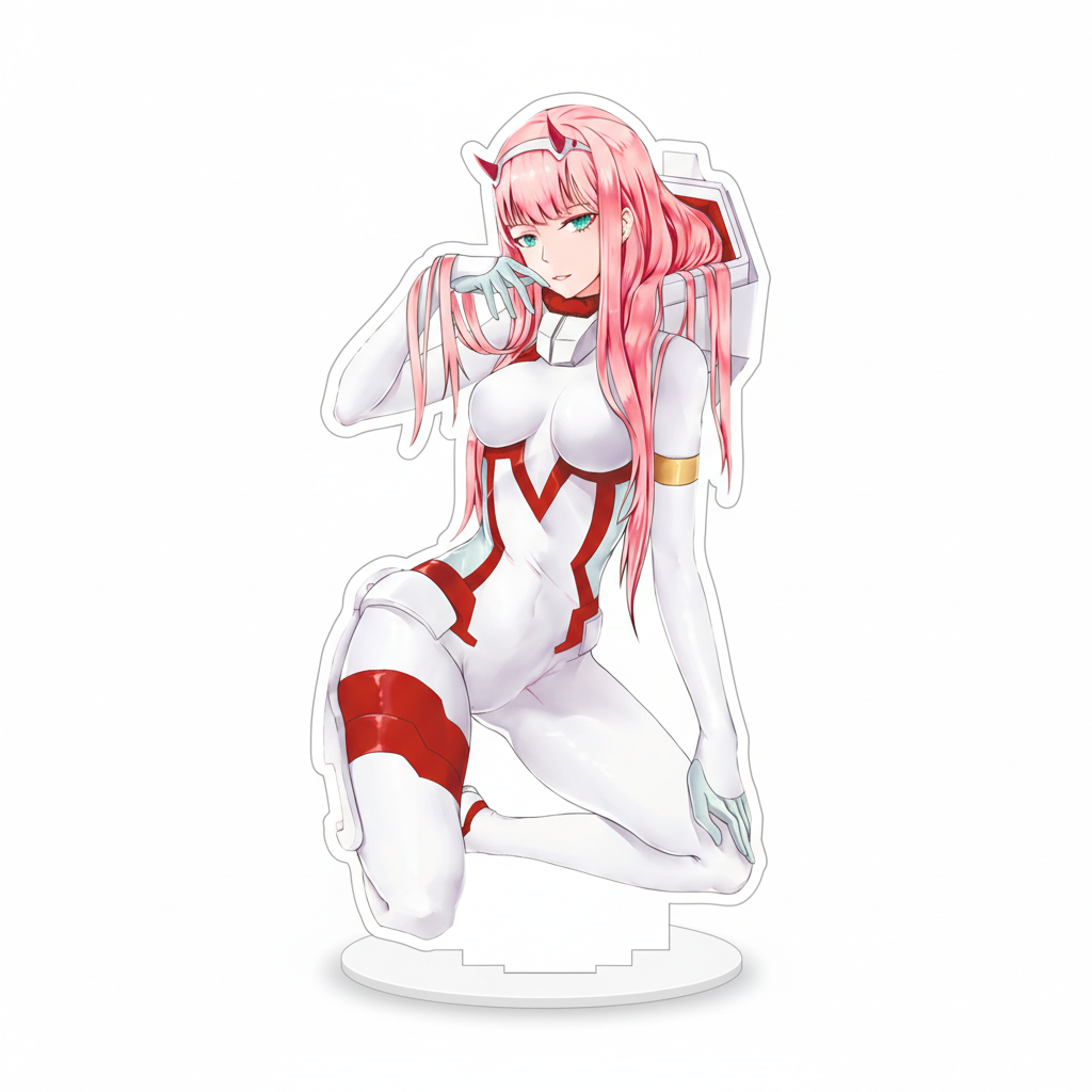 Акрилова фігурка 02 Zero Two Милий у Франксі Darling in the Franxx 150 x 50 мм