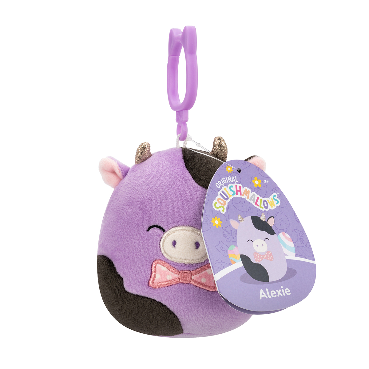 М'яка іграшка на кліпсі Squishmallows – Корівка Олексі (Cow Alexie) — превʼю 7