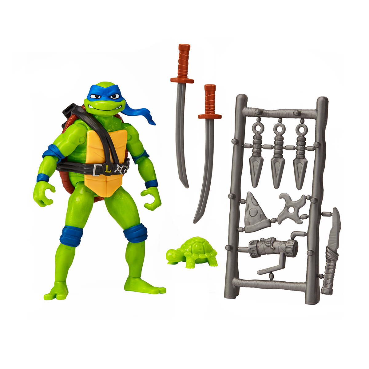 Ігрова фігурка TMNT Movie III Леонардо 11,5 см з аксесуарами — превʼю 3