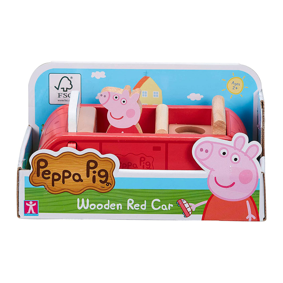 Дерев'яний ігровий набір Машина Пеппи Peppa Pig 15.3x9.7x7 см для малюків — превʼю 4