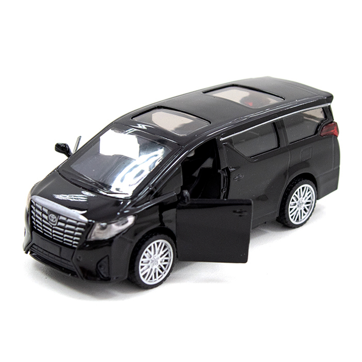 Автомодель Techno Drive Toyota Alphard металева Чорна — превʼю 11