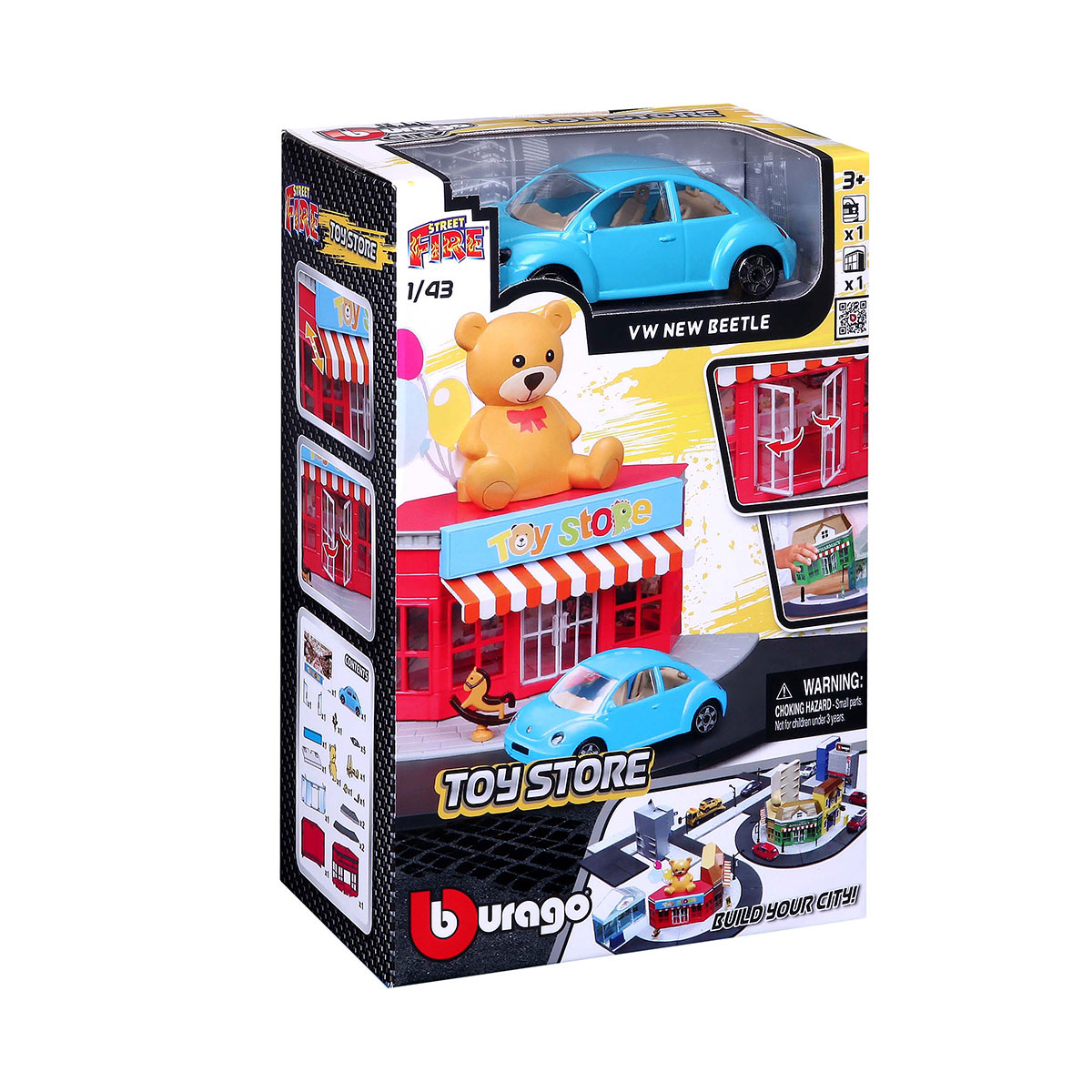 Ігровий набір Магазин іграшок Bburago City з машинкою Volkswagen 1:43 — превʼю 4