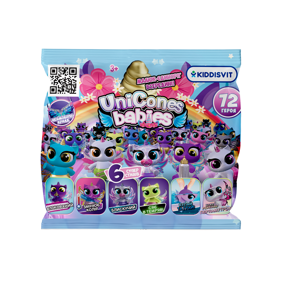 Фігурка-сюрприз Unicones Babies єдиноріг 72 шт — превʼю 1