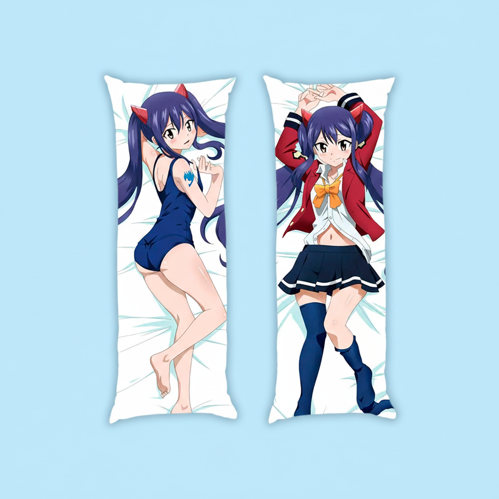 Подушка дакімакура Венді Марвелл Wendy Marvell Хвіст Феї Fairy Tail 13х34 см