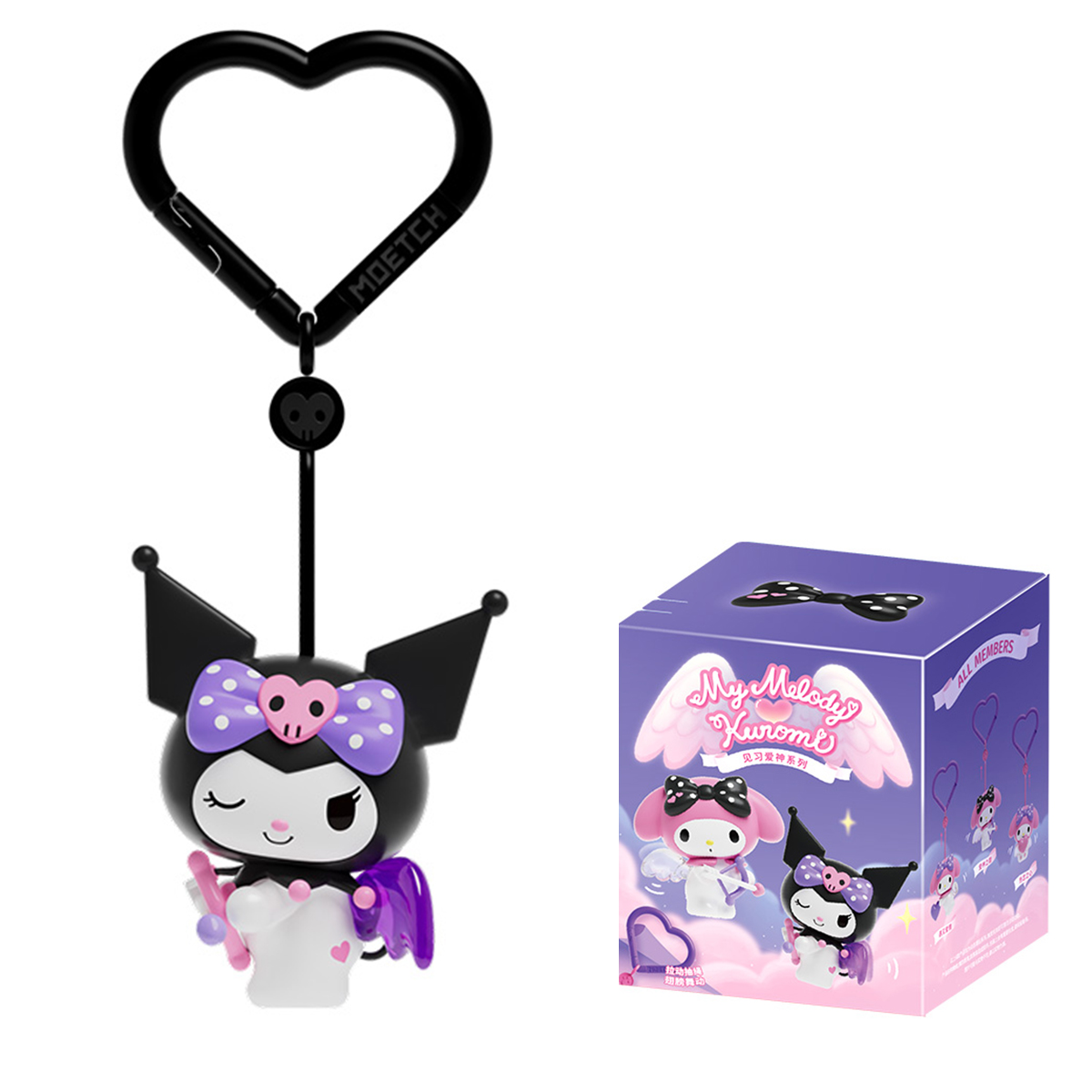 Механічна іграшка Sanrio Pop Top – Kuromi & My Melody – 8 см — превʼю 1