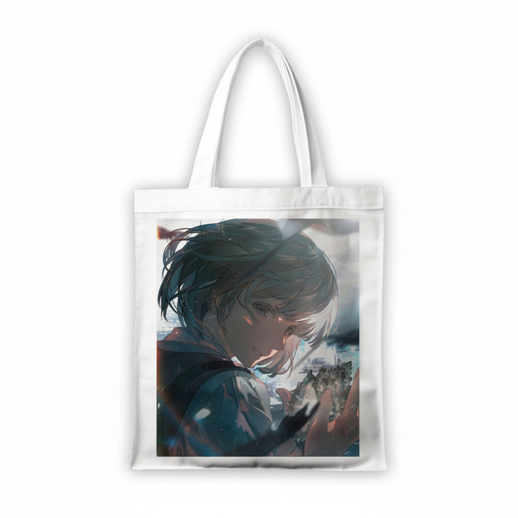 Сумка-шопер Атака титанів Attack on Titan Армін Арлерт 39x35 см біла з льону 11396