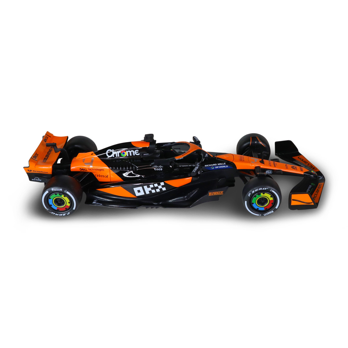 Колекційна автомодель McLaren F1 2024 Techno Drive 1:18 металева Помаранчева — превʼю 13