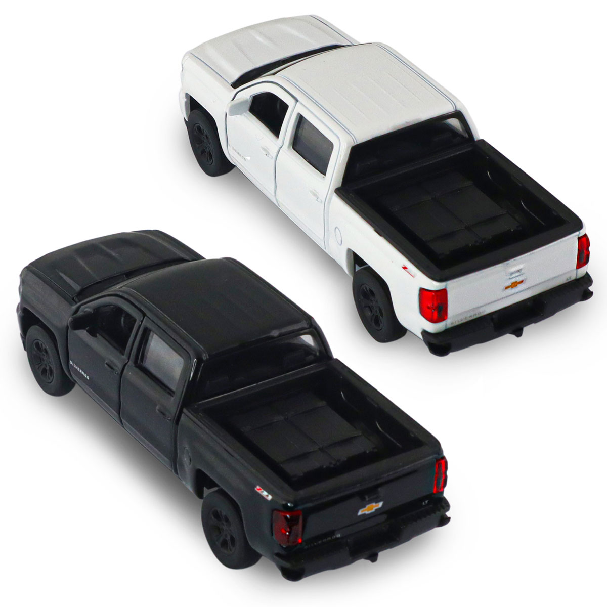 Автомодель Chevrolet Silverado 2017 Techno Drive 1:43 металева з pull-back механізмом Біла — превʼю 9