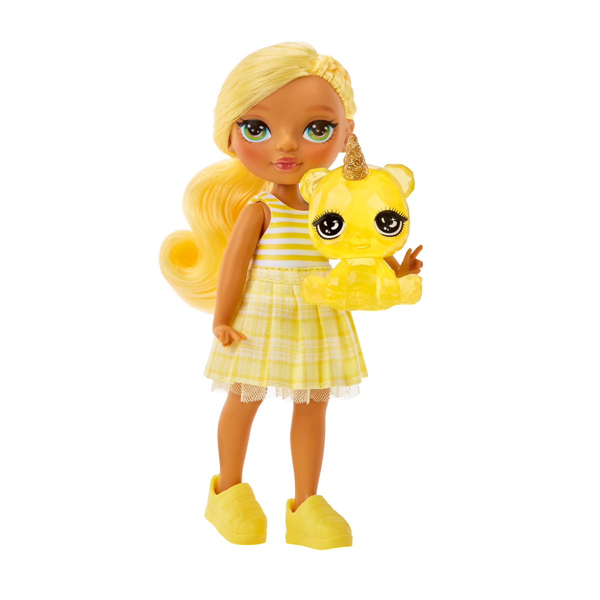 Ігровий набір лялька Rainbow High Littles Дейзі з улюбленцем Жовта 15 cm — превʼю 3