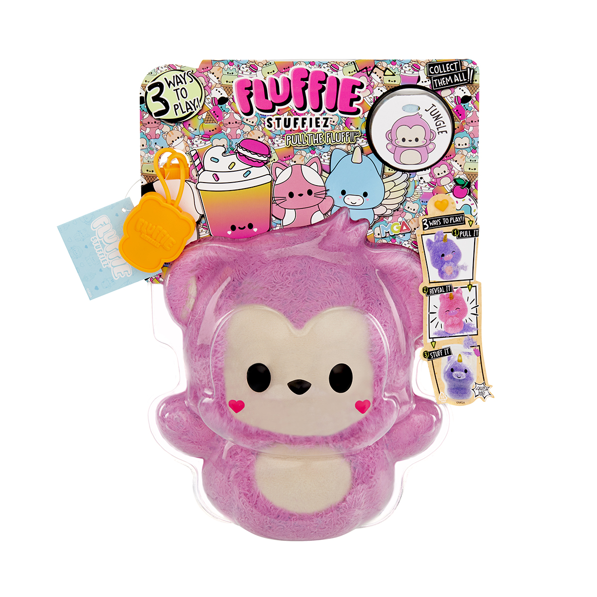 М'яка іграшка-антистрес Fluffie Stuffiez – Мавпочка (Monkey) – Fluffie Stuffiez