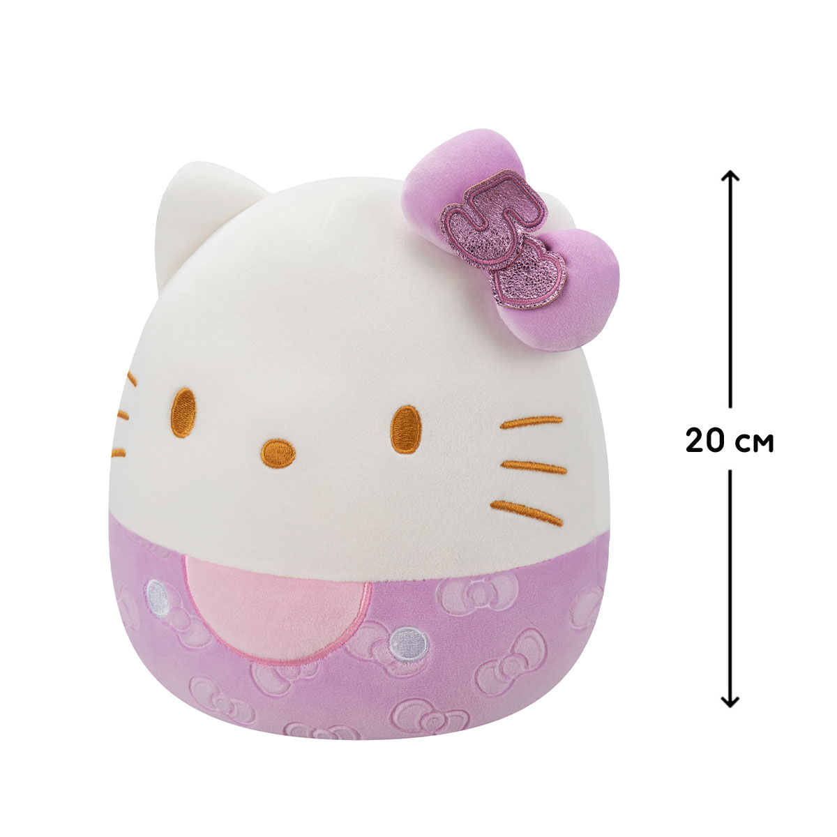 М'яка іграшка Squishmallows – Hello Kitty (Хелоу Кітті) – 20 cm — превʼю 2