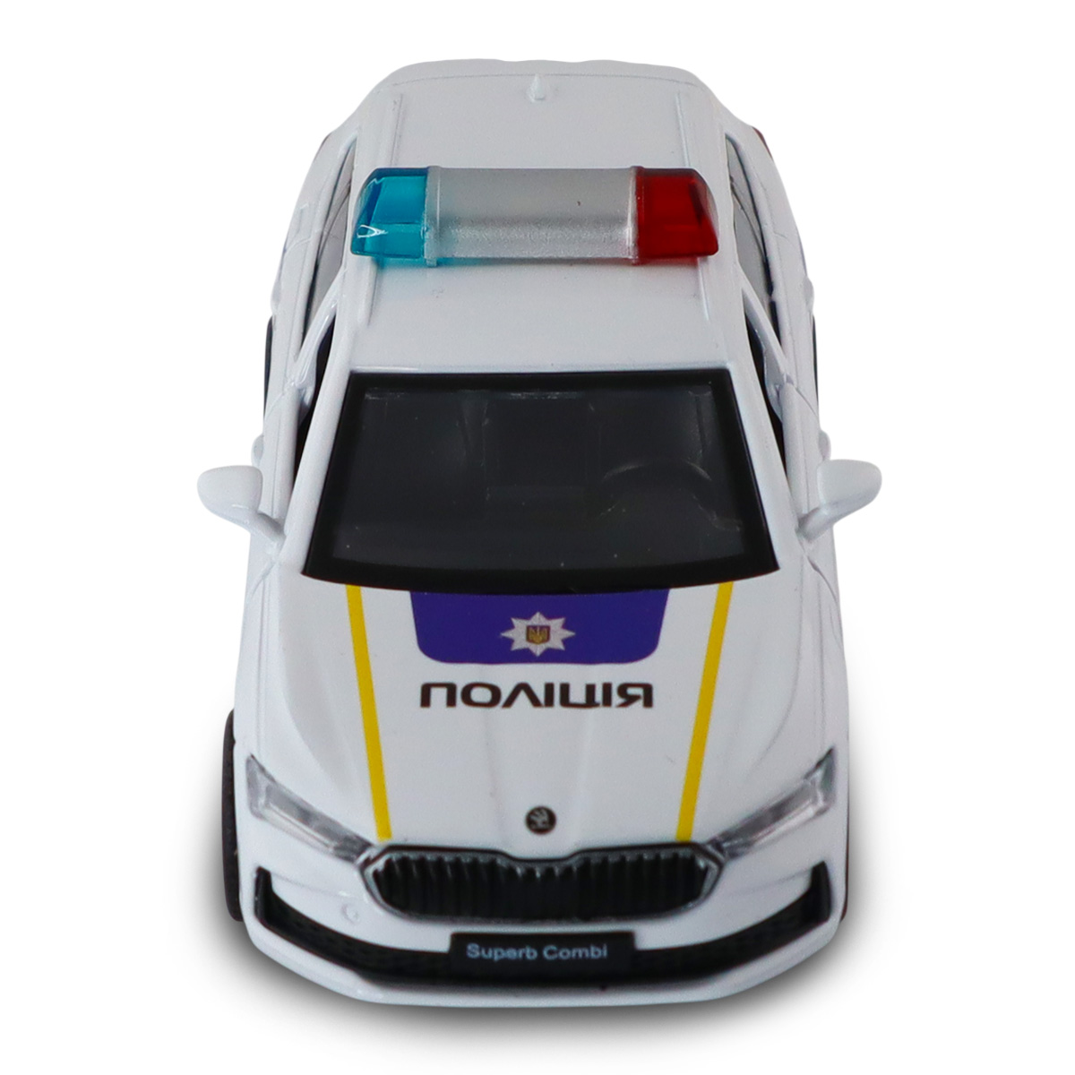 Автомодель Techno Drive Skoda Superb Combi iV Поліція 1:43 з металевим корпусом — превʼю 14