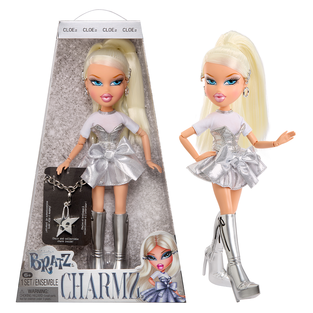 Ігровий набір з лялькою Charmz Хлоя Bratz 25-річчя 25 см Світло-бежевий