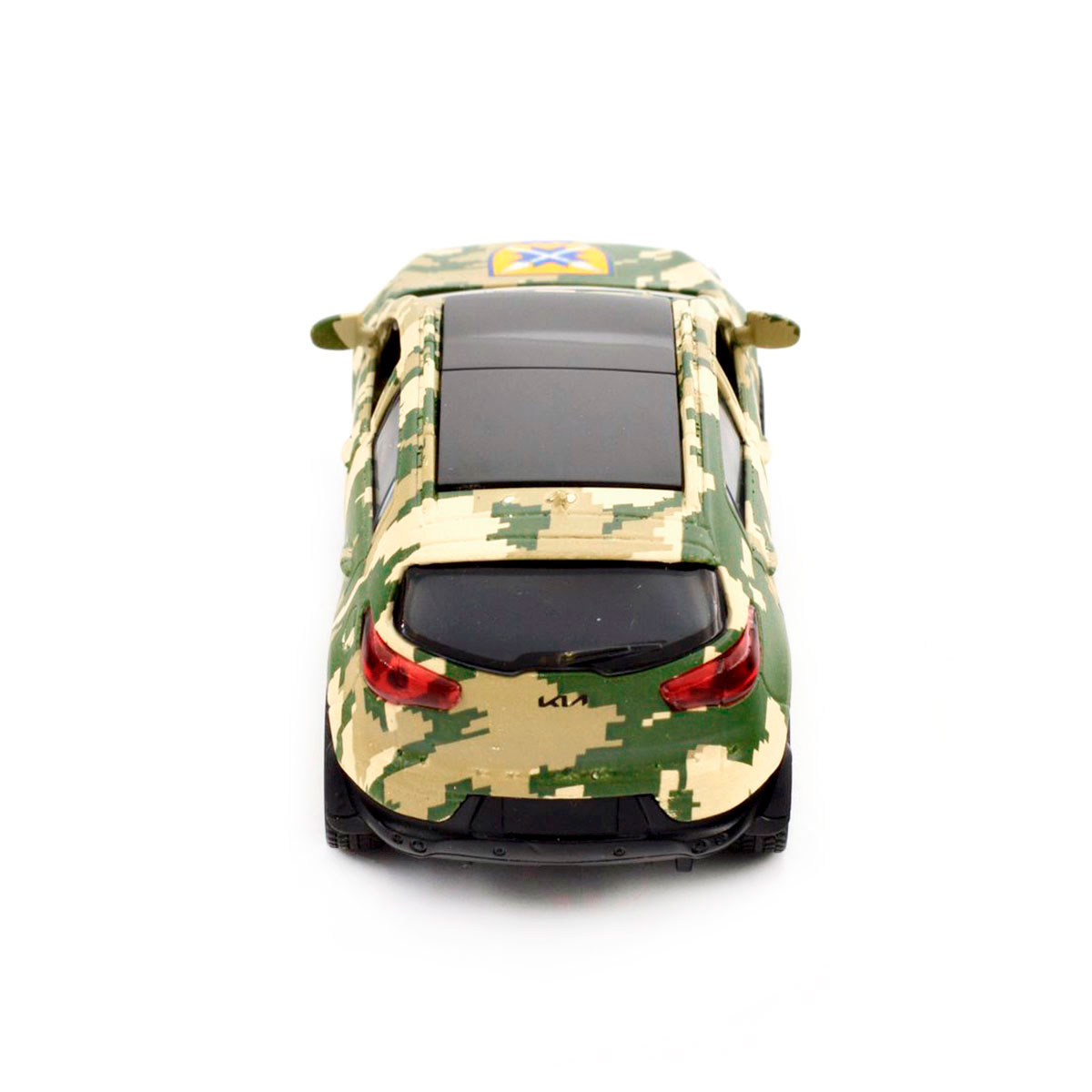 Автомодель Kia Sportage R 56 ОМПБр Шеврони Героїв металева 1:39 — превʼю 11