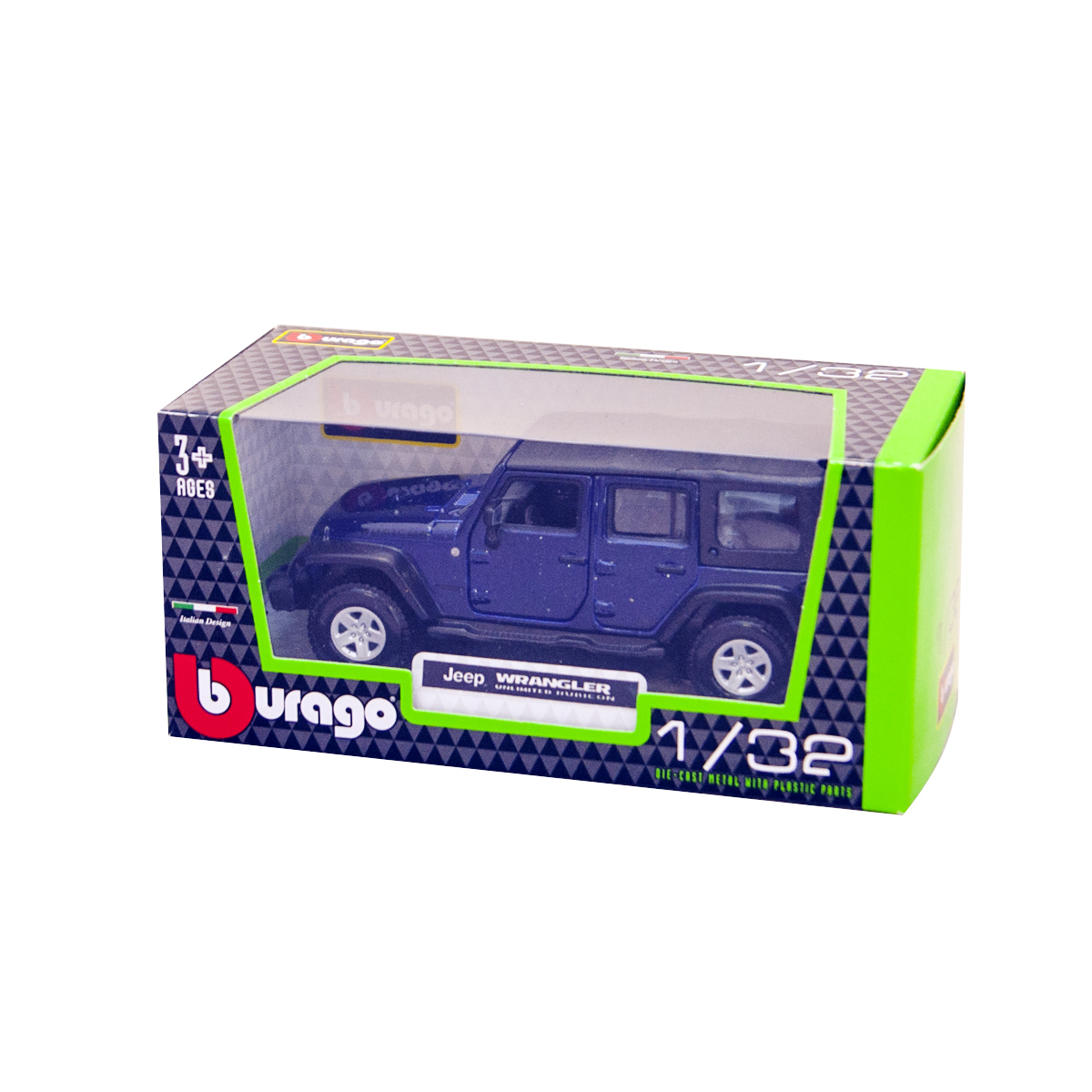 Автомодель Jeep Wrangler Unlimited Rubicon Bburago 1:32 металева — превʼю 6